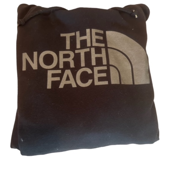 The North Face Tops - The North Face Black with White EXCELLENT Condition Hoodie LARGE